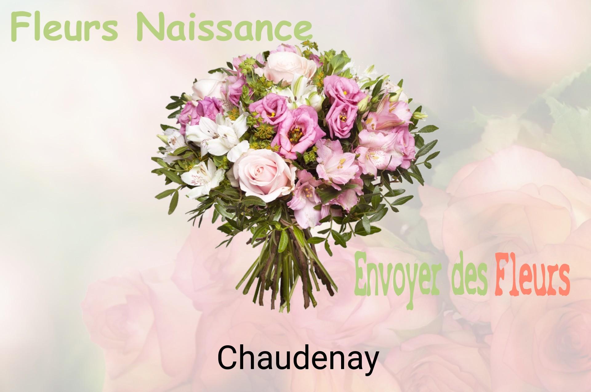 Bouquet de fleurs de naissance livré à Chaudenay